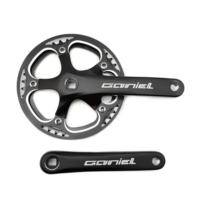 Welk effect heeft het taps toelopende vierkante asontwerp op de prestaties en stabiliteit van een vouwfiets met enkel kettingwiel en crankset？